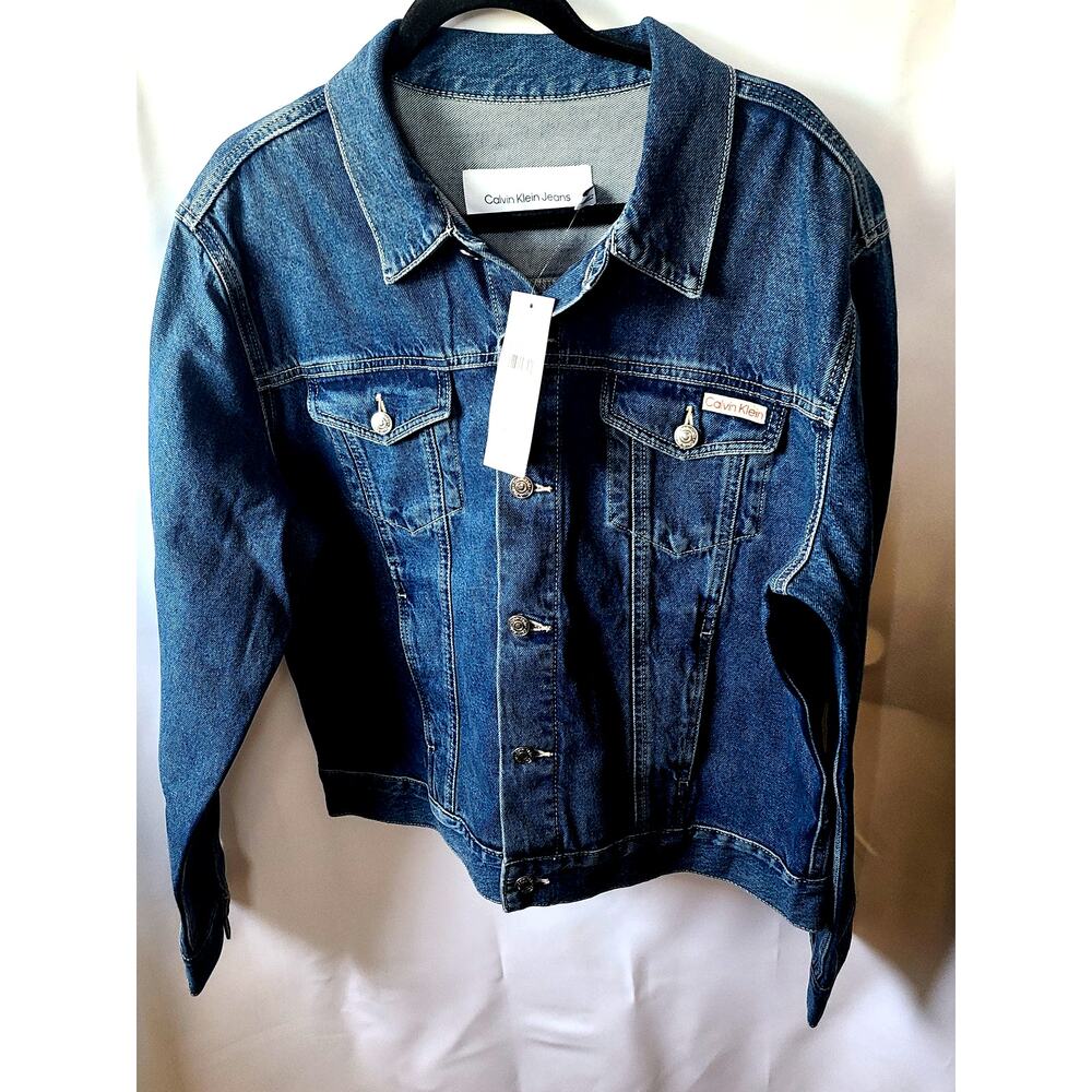 Calvin Klein Jeans Classic Trucker Denim Jacket – Blue Slate – Size L